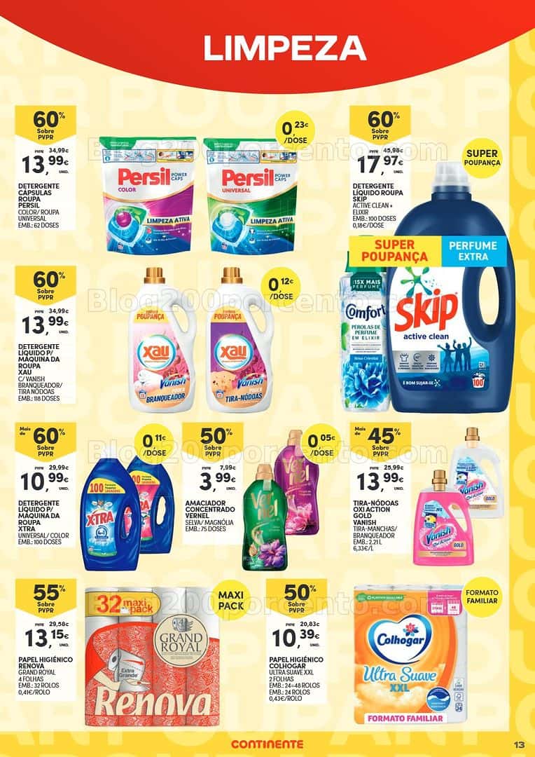 Antevisão Folheto CONTINENTE Especial Packs Poupança Promoções de 7 a 19 abril