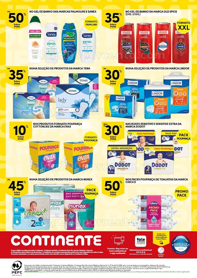 Antevisão Folheto CONTINENTE Especial Packs Poupança Promoções de 7 a 19 abril