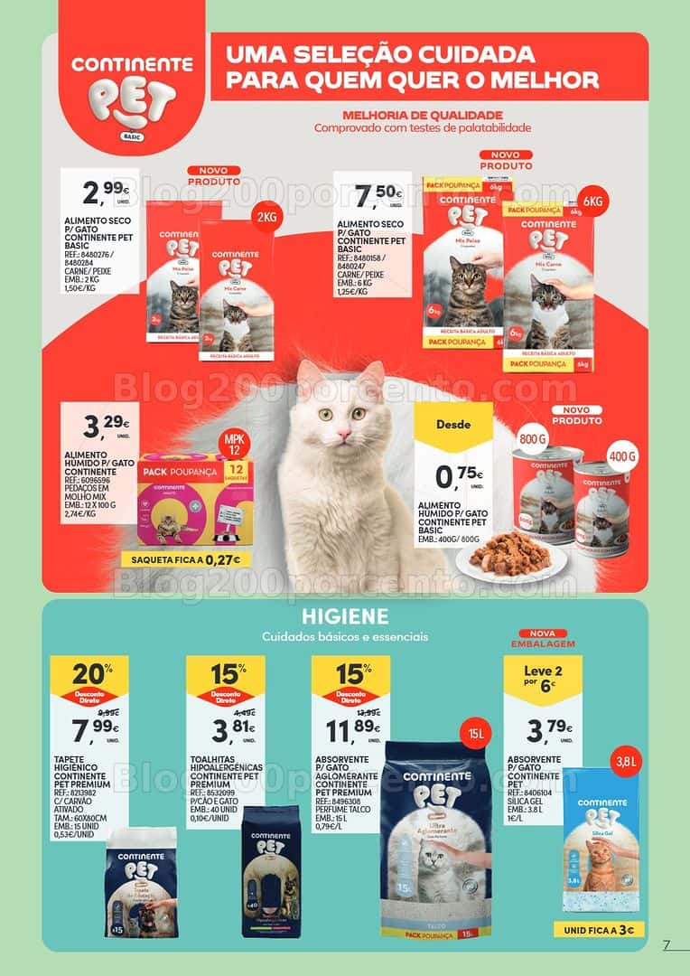 Antevisão Folheto CONTINENTE Pet Care promoções de 7 a 19 abril