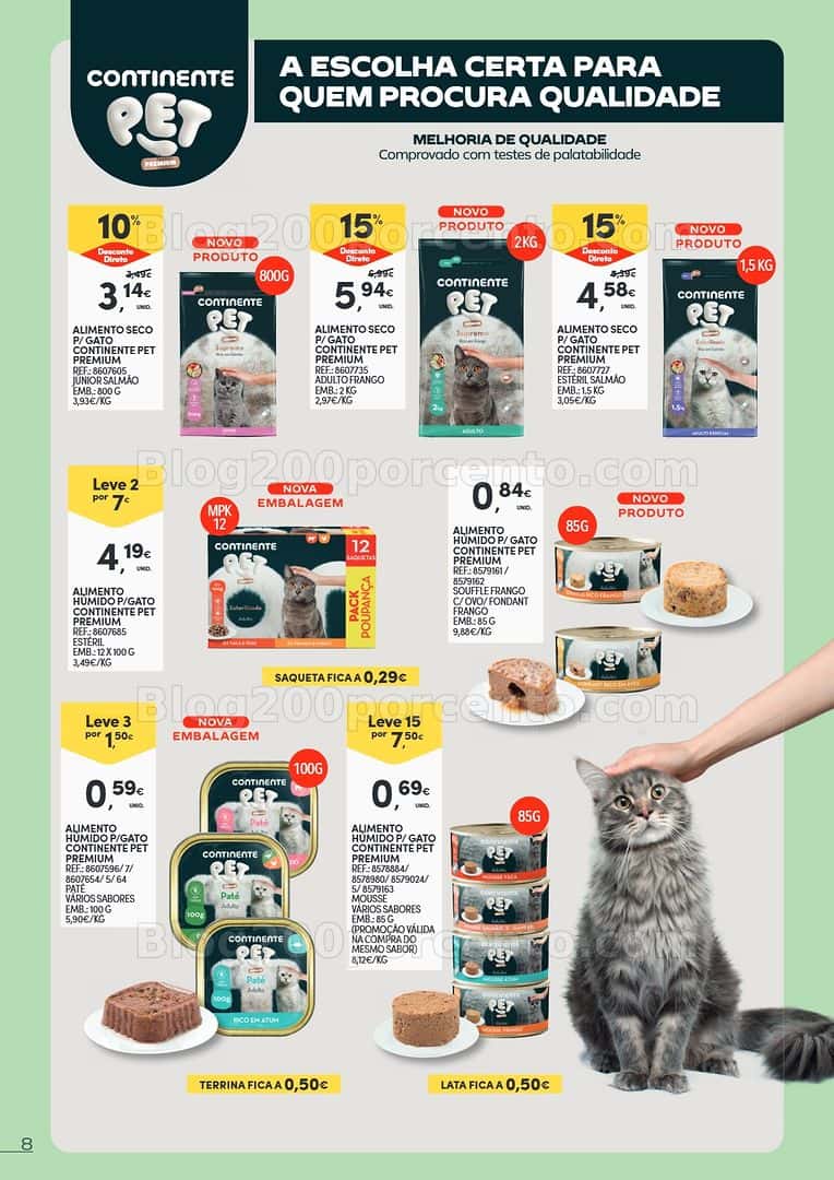 Antevisão Folheto CONTINENTE Pet Care promoções de 7 a 19 abril