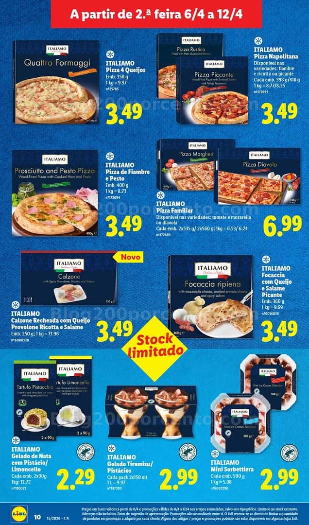 Antevisão Folheto LIDL Promoções de 6 a 12 abril