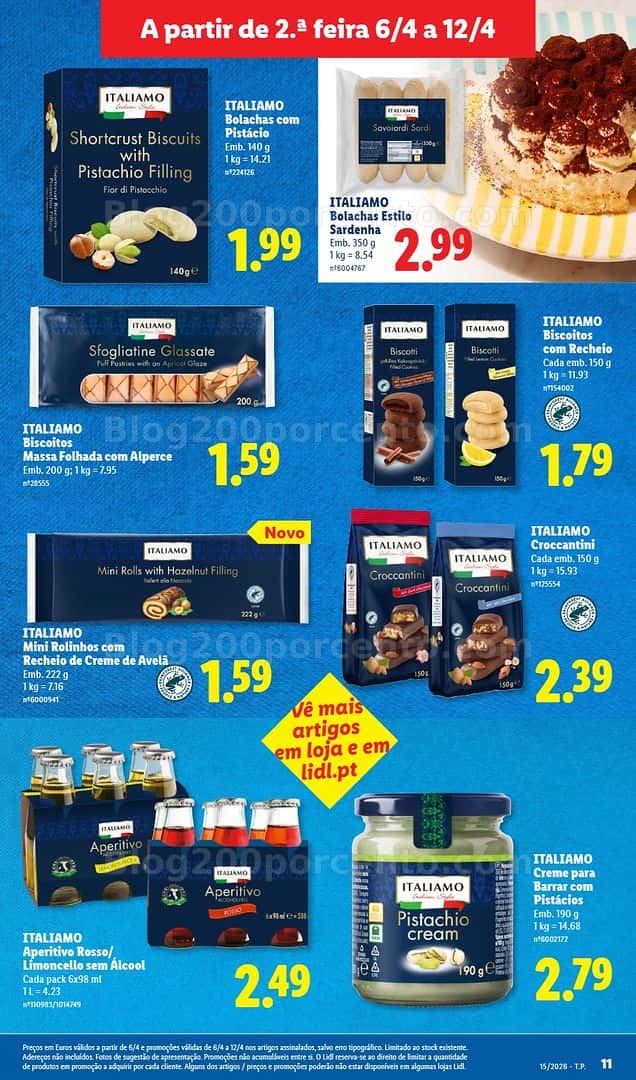 Antevisão Folheto LIDL Promoções de 6 a 12 abril