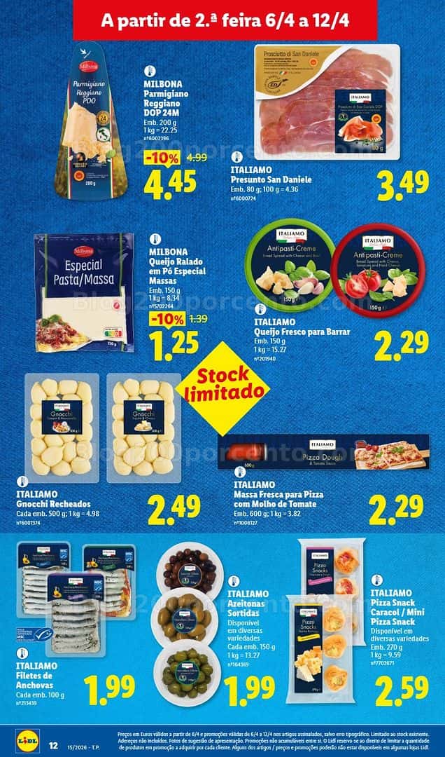 Antevisão Folheto LIDL Promoções de 6 a 12 abril