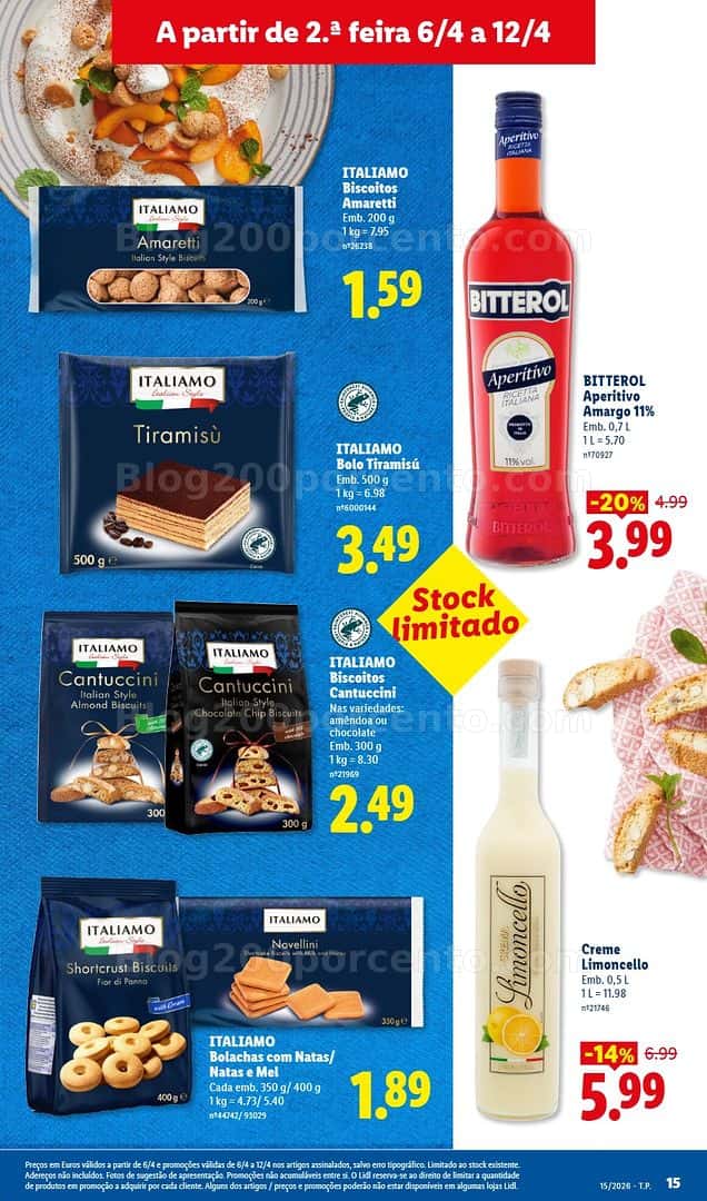Antevisão Folheto LIDL Promoções de 6 a 12 abril