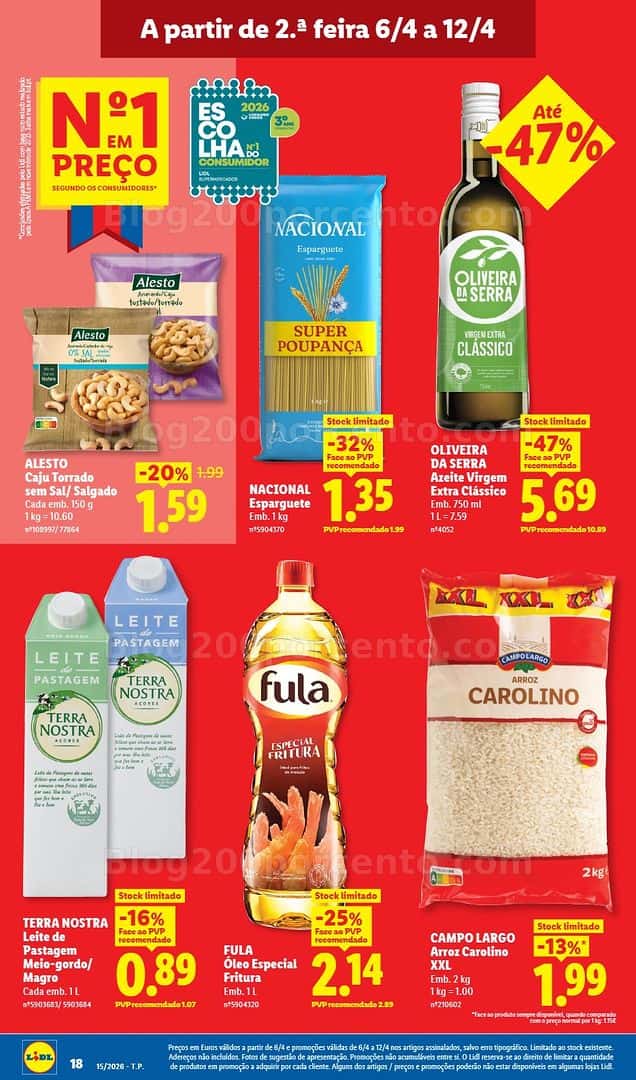Antevisão Folheto LIDL Promoções de 6 a 12 abril