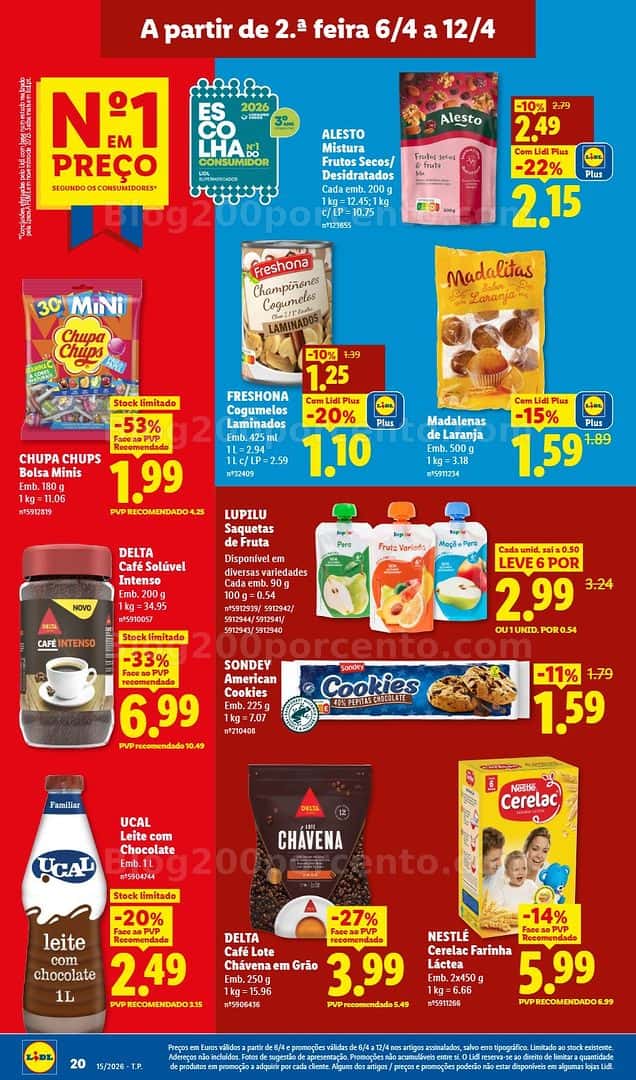 Antevisão Folheto LIDL Promoções de 6 a 12 abril