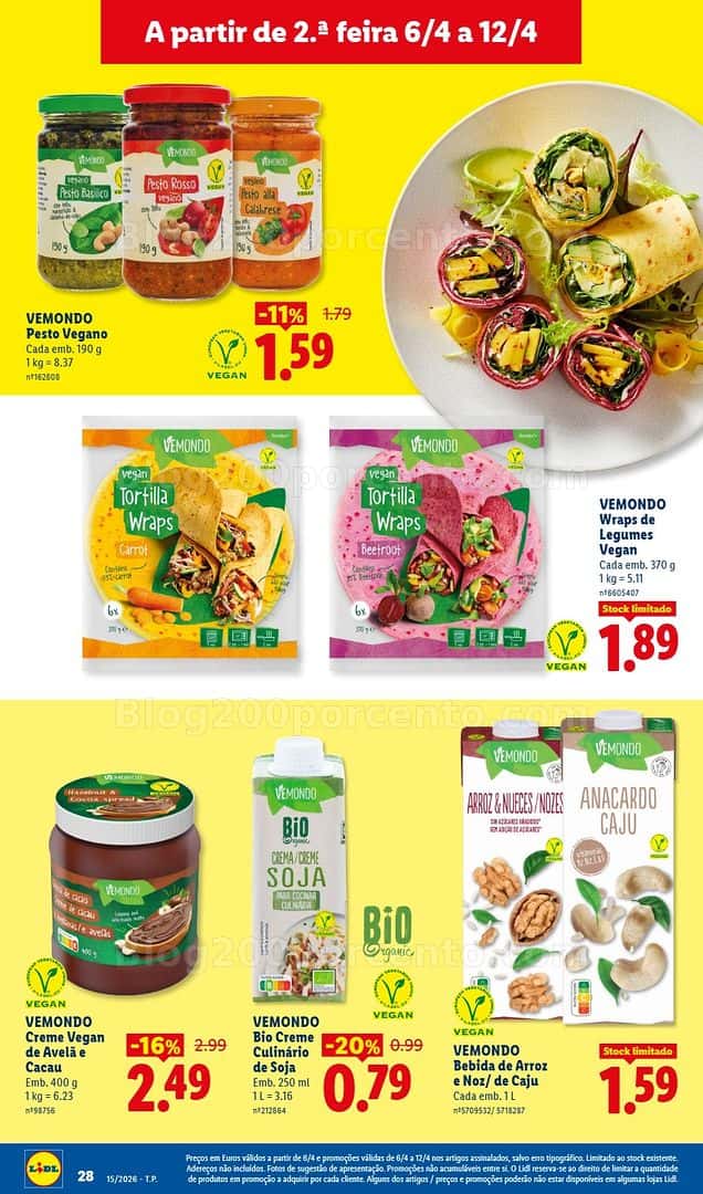 Antevisão Folheto LIDL Promoções de 6 a 12 abril