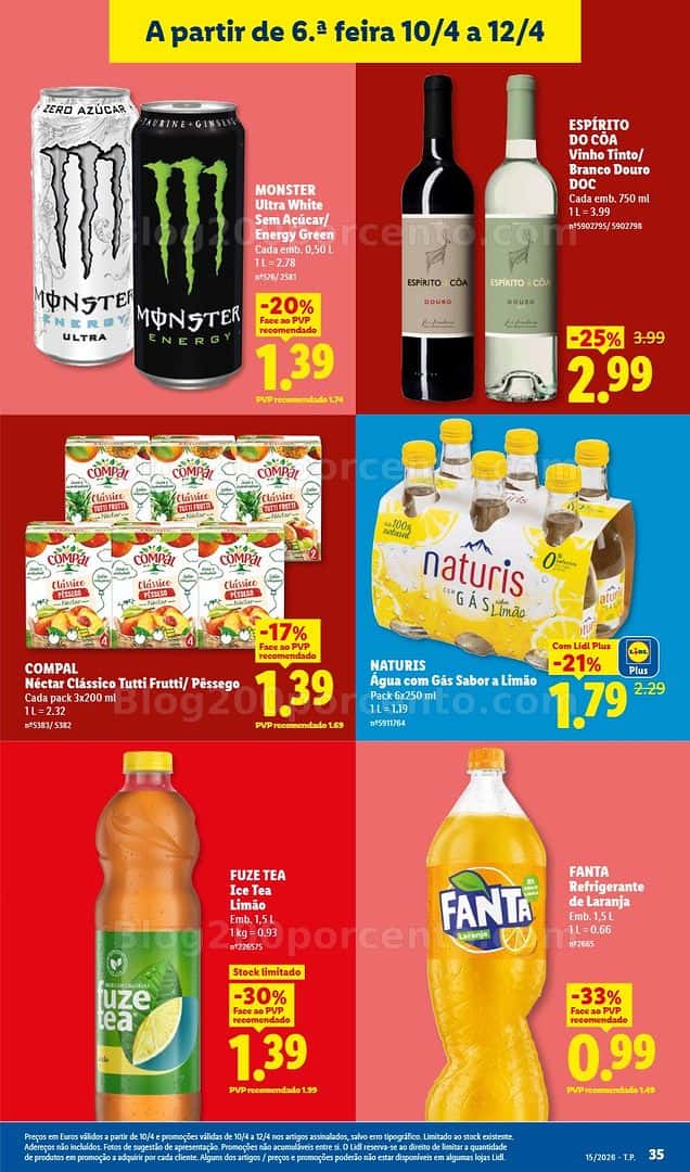 Antevisão Folheto LIDL Promoções de 6 a 12 abril