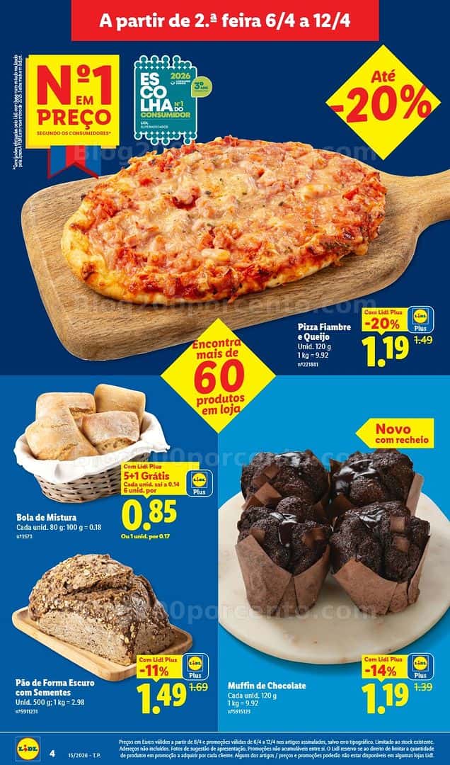 Antevisão Folheto LIDL Promoções de 6 a 12 abril