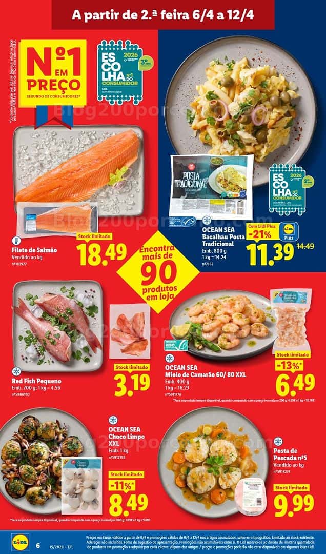Antevisão Folheto LIDL Promoções de 6 a 12 abril