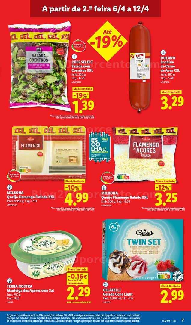 Antevisão Folheto LIDL Promoções de 6 a 12 abril