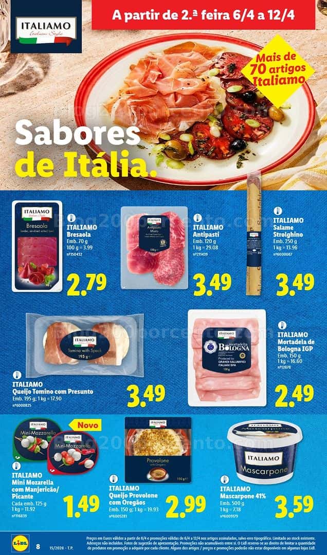 Antevisão Folheto LIDL Promoções de 6 a 12 abril