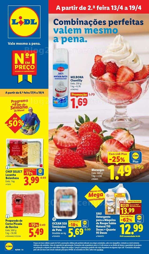 Antevisão Folheto LIDL Promoções de 13 a 19 abril