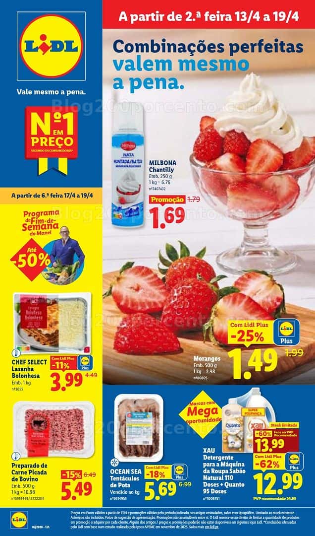Antevisão Folheto LIDL Promoções de 13 a 19 abril