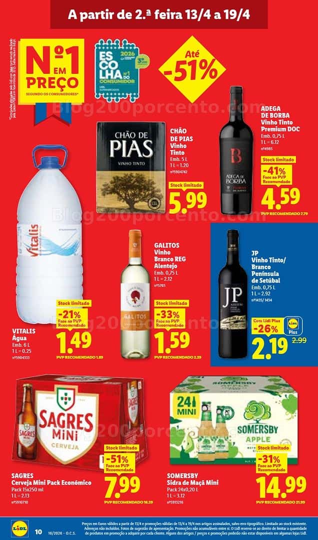 Antevisão Folheto LIDL Promoções de 13 a 19 abril