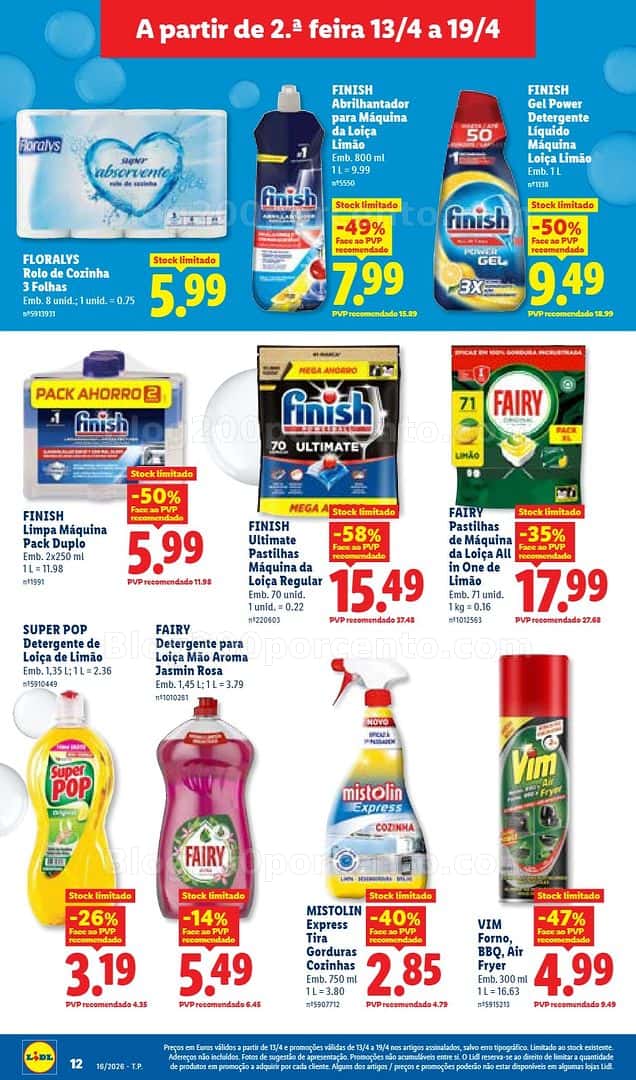 Antevisão Folheto LIDL Promoções de 13 a 19 abril