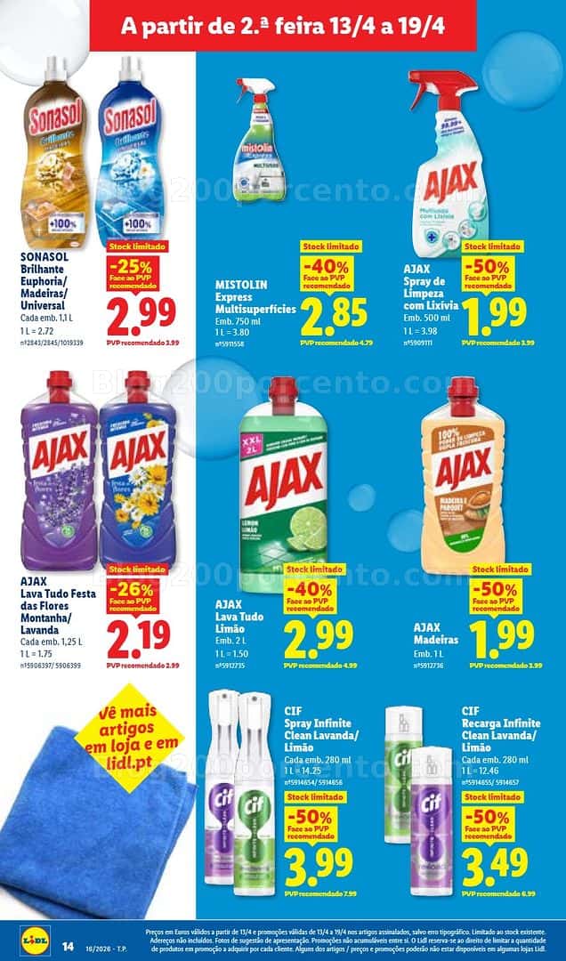 Antevisão Folheto LIDL Promoções de 13 a 19 abril