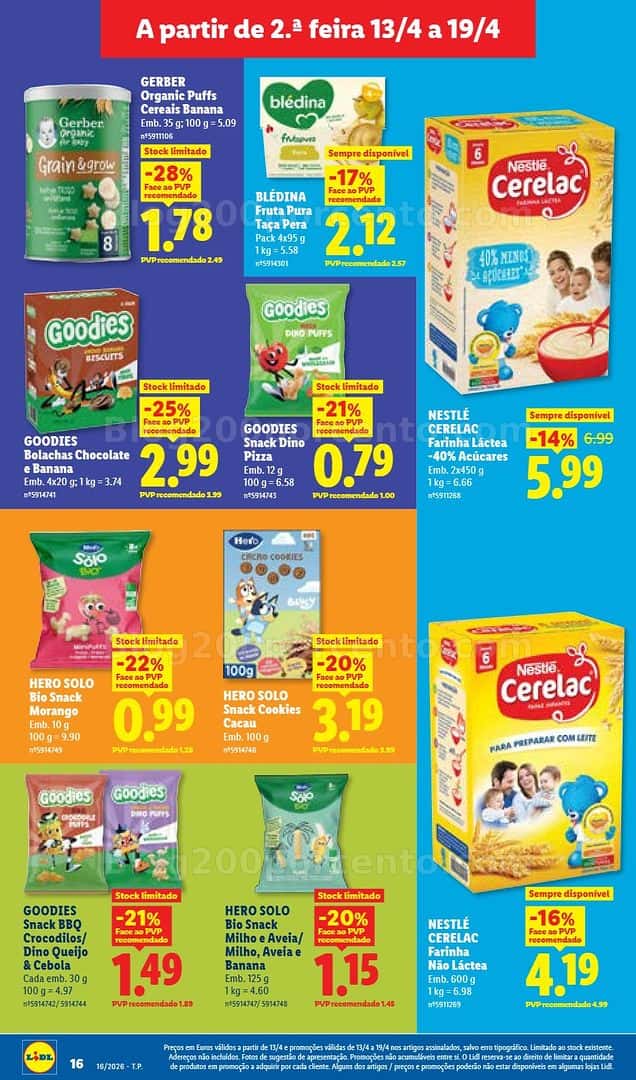 Antevisão Folheto LIDL Promoções de 13 a 19 abril