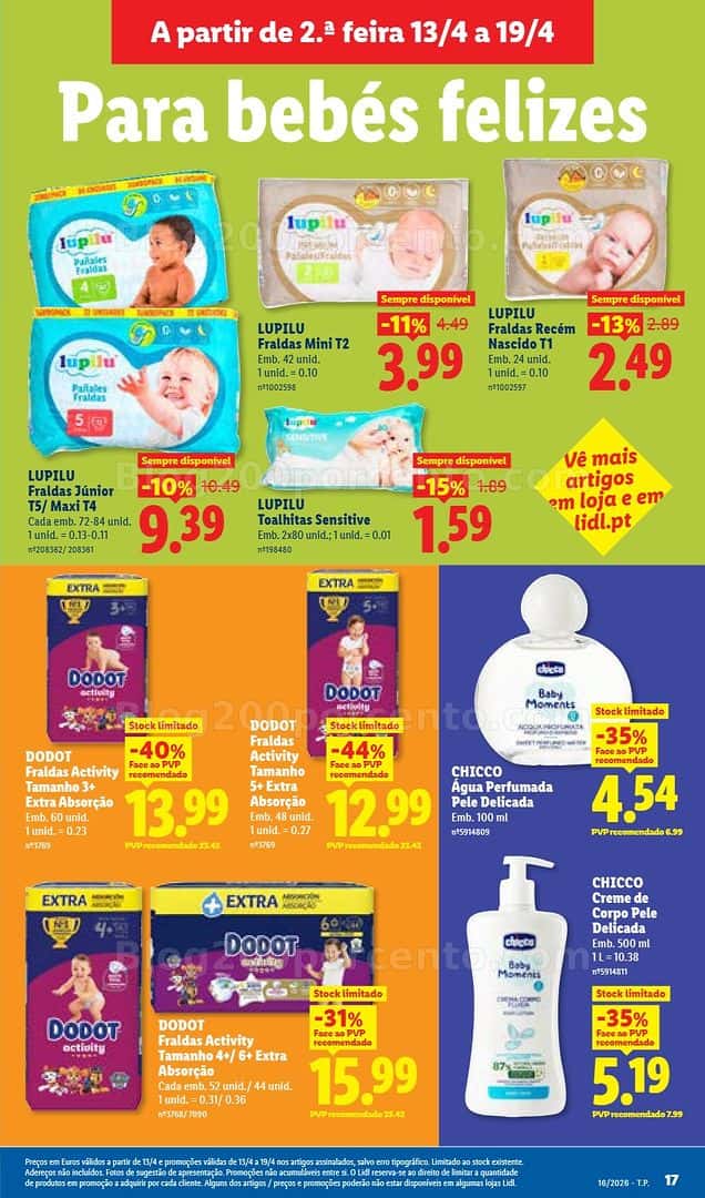 Antevisão Folheto LIDL Promoções de 13 a 19 abril