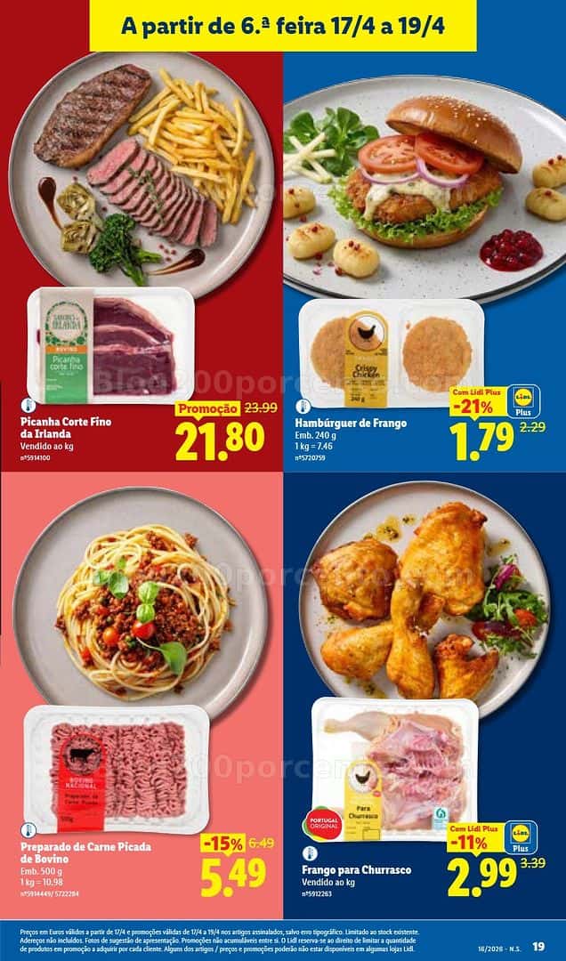 Antevisão Folheto LIDL Promoções de 13 a 19 abril