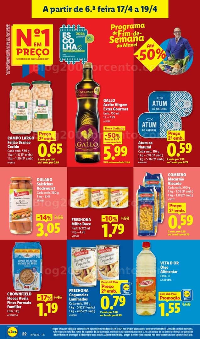 Antevisão Folheto LIDL Promoções de 13 a 19 abril