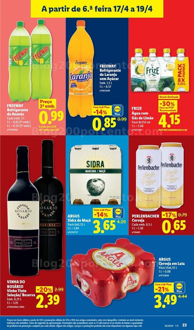 Antevisão Folheto LIDL Promoções de 13 a 19 abril