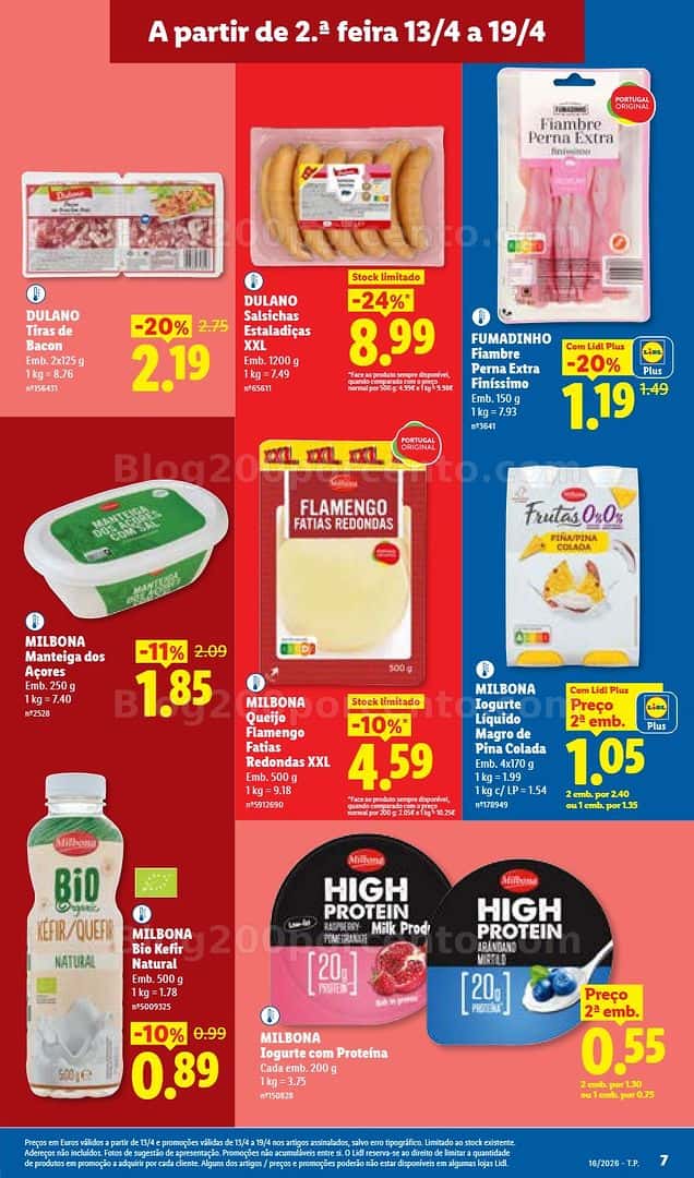 Antevisão Folheto LIDL Promoções de 13 a 19 abril