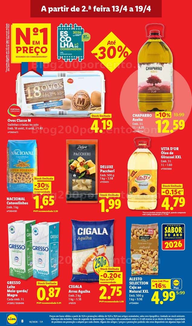 Antevisão Folheto LIDL Promoções de 13 a 19 abril