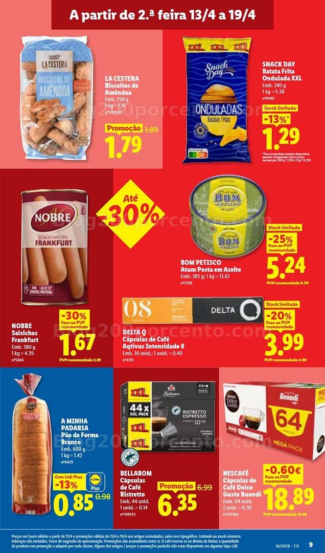 Antevisão Folheto LIDL Promoções de 13 a 19 abril
