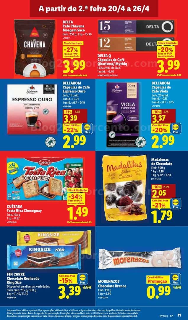 Antevisão Folheto LIDL Promoções de 20 a 26 abril