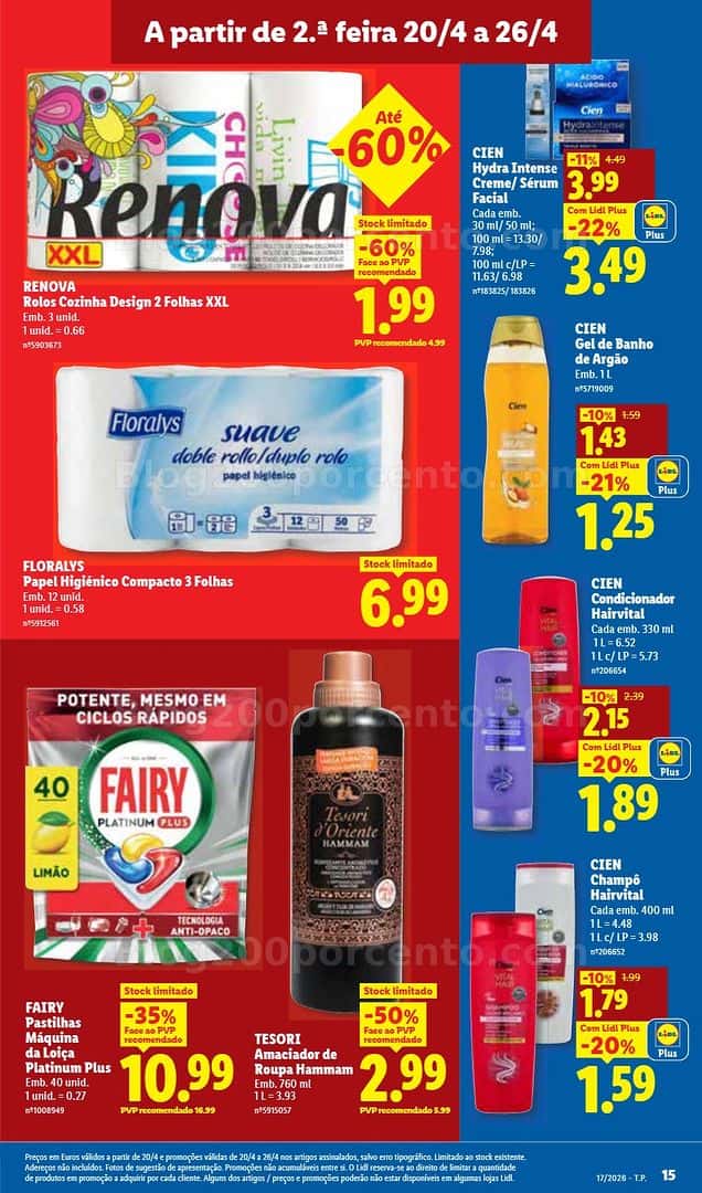 Antevisão Folheto LIDL Promoções de 20 a 26 abril