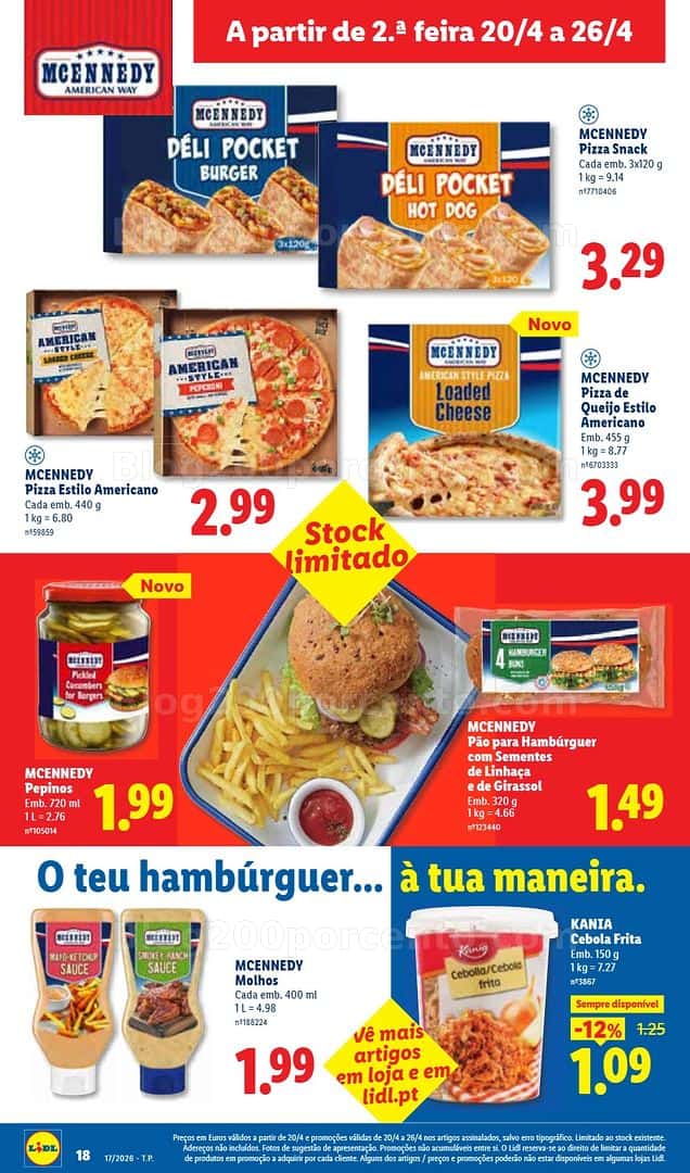 Antevisão Folheto LIDL Promoções de 20 a 26 abril