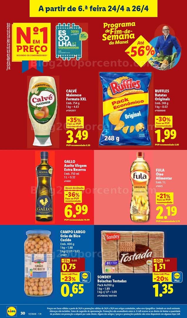 Antevisão Folheto LIDL Promoções de 20 a 26 abril
