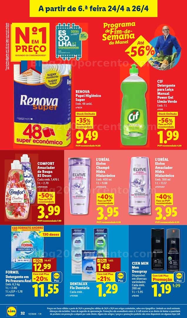 Antevisão Folheto LIDL Promoções de 20 a 26 abril