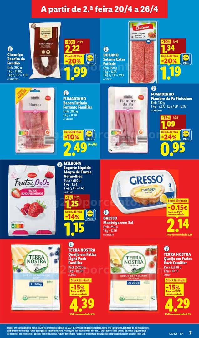 Antevisão Folheto LIDL Promoções de 20 a 26 abril