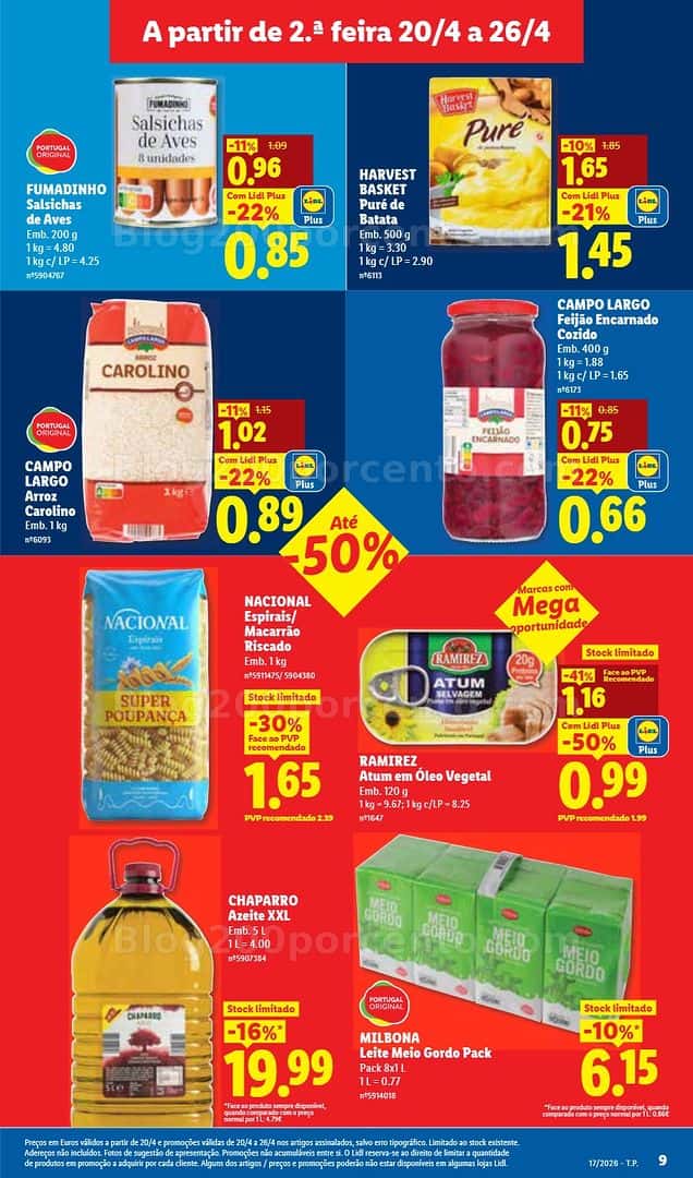 Antevisão Folheto LIDL Promoções de 20 a 26 abril