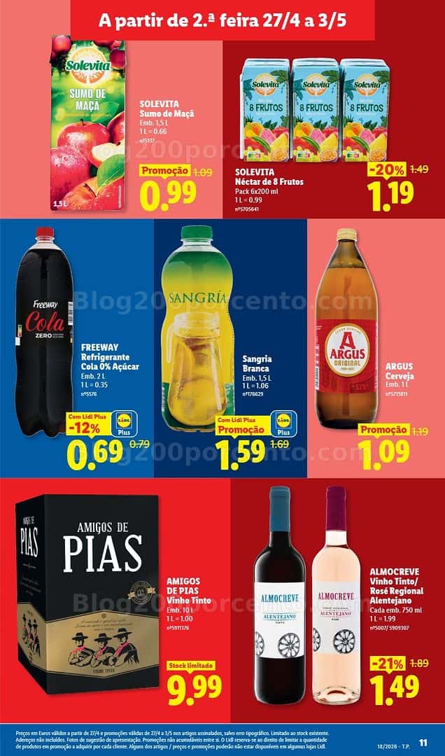 Antevisão Folheto LIDL Promoções de 27 abril a 3 maio