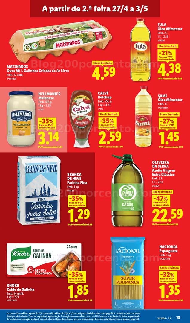 Antevisão Folheto LIDL Promoções de 27 abril a 3 maio