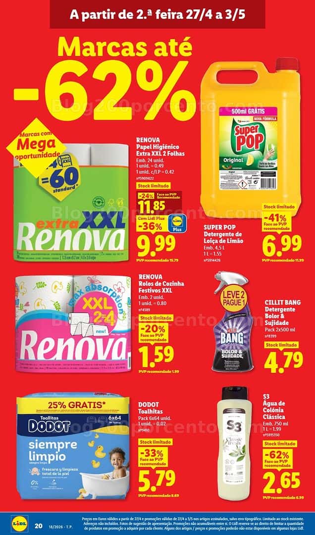 Antevisão Folheto LIDL Promoções de 27 abril a 3 maio