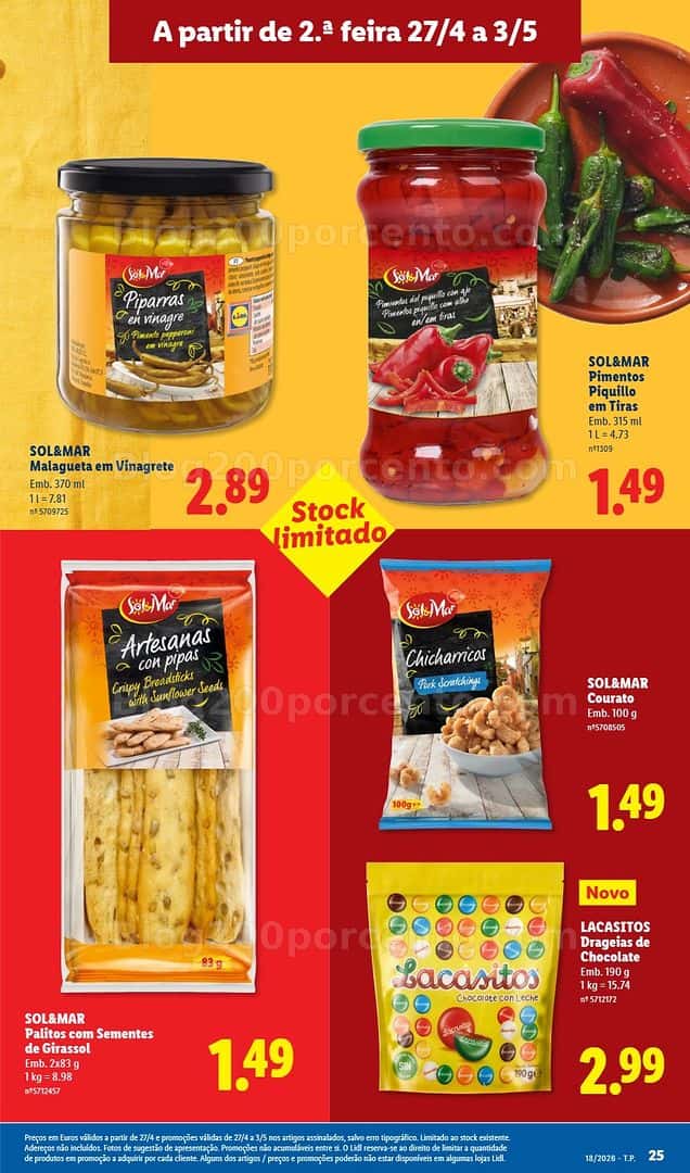 Antevisão Folheto LIDL Promoções de 27 abril a 3 maio