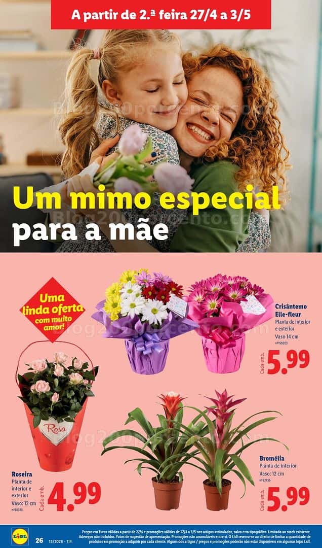 Antevisão Folheto LIDL Especial Dia da Mãe Promoções de 27 abril a 3 maio