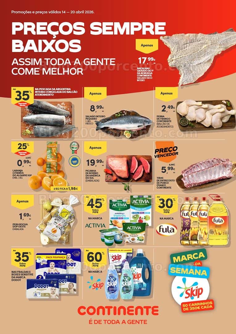 Antevisão Folheto CONTINENTE Bom Dia Promoções de 14 a 20 abril