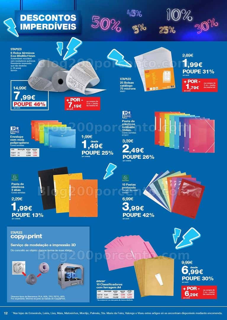Antevisão Folheto STAPLES Descontos Imperdíveis Promoções de 6 a 29 abril