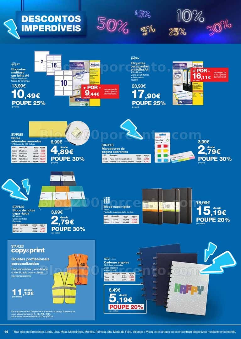 Antevisão Folheto STAPLES Descontos Imperdíveis Promoções de 6 a 29 abril