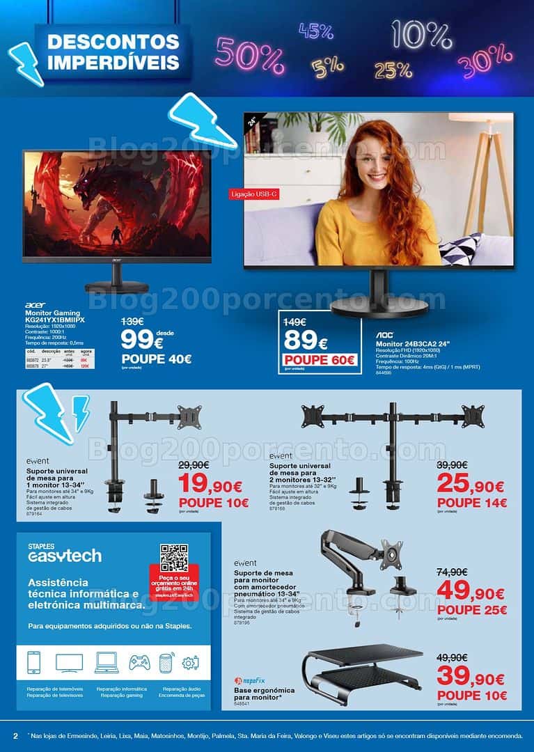 Antevisão Folheto STAPLES Descontos Imperdíveis Promoções de 6 a 29 abril