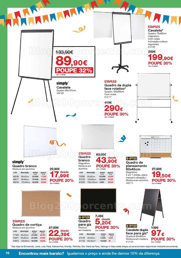 Antevisão Folheto STAPLES Arraial das Cadeiras e Mobiliário Promoções de 4 a 28 maio