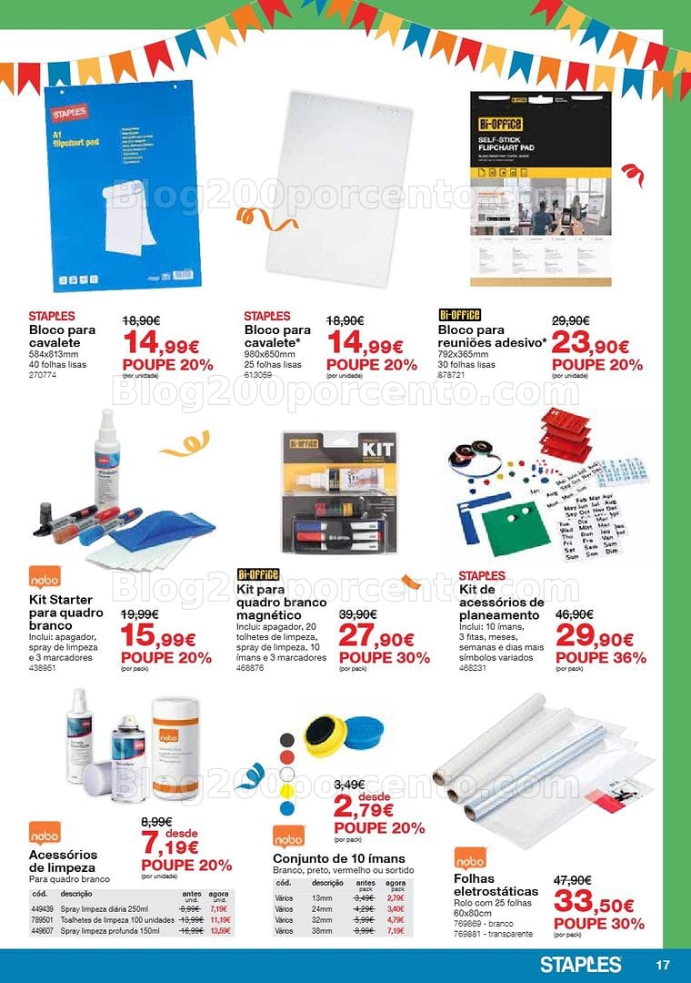 Antevisão Folheto STAPLES Arraial das Cadeiras e Mobiliário Promoções de 4 a 28 maio