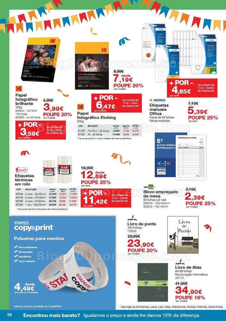 Antevisão Folheto STAPLES Arraial das Cadeiras e Mobiliário Promoções de 4 a 28 maio