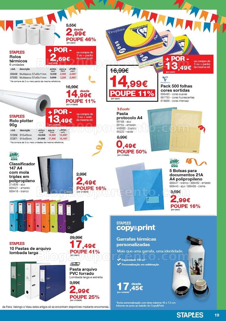 Antevisão Folheto STAPLES Arraial das Cadeiras e Mobiliário Promoções de 4 a 28 maio