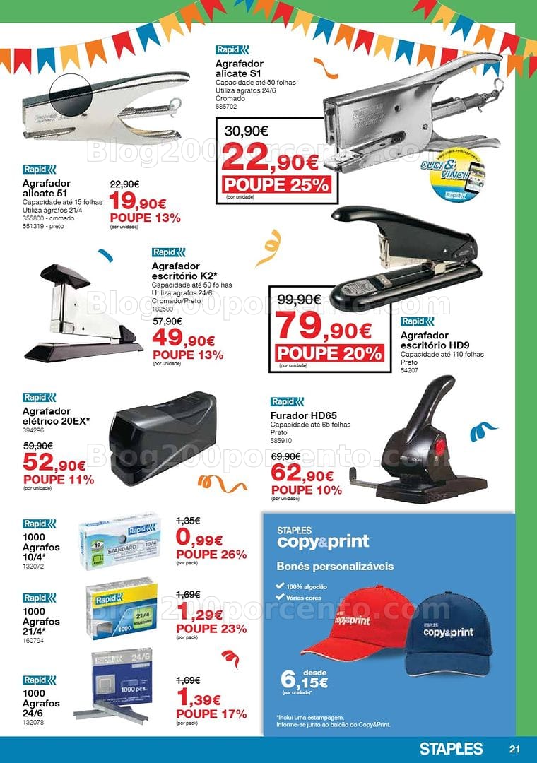 Antevisão Folheto STAPLES Arraial das Cadeiras e Mobiliário Promoções de 4 a 28 maio